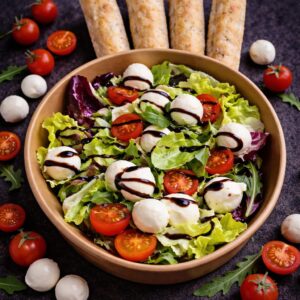 1. Šalát mimi mozzarella